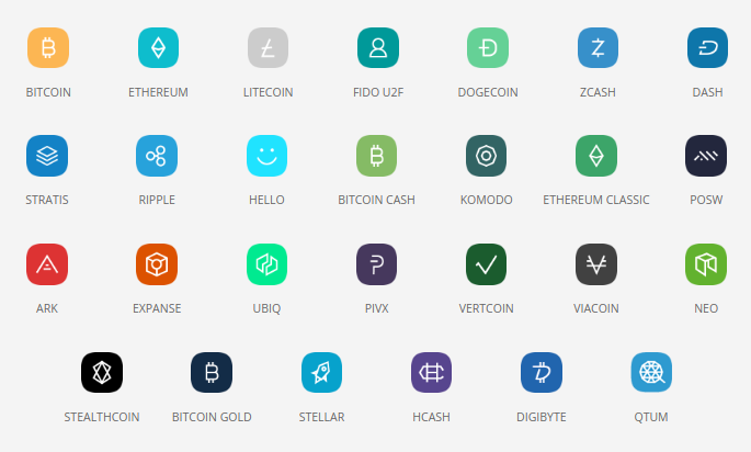 валюта поддерживаемая Ledger Nano